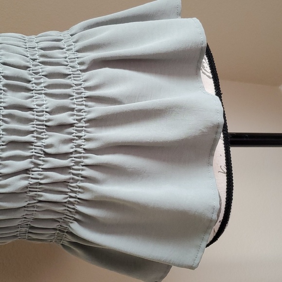 Sage green off the shoulder top - Picture 5 of 10